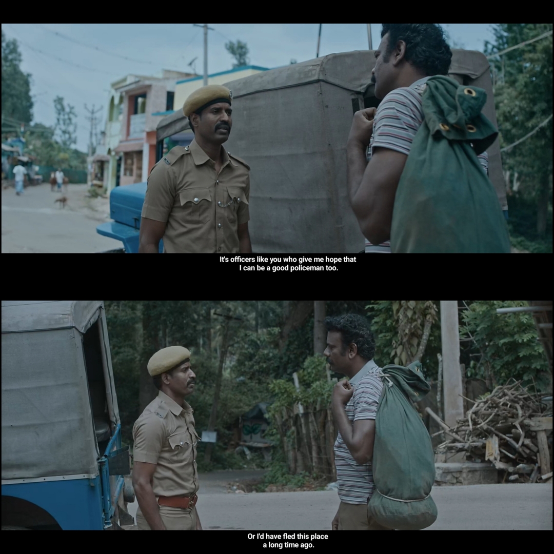 Viduthalai: Part I meme template with Kumaresan (Soori) with  (Tamizh)