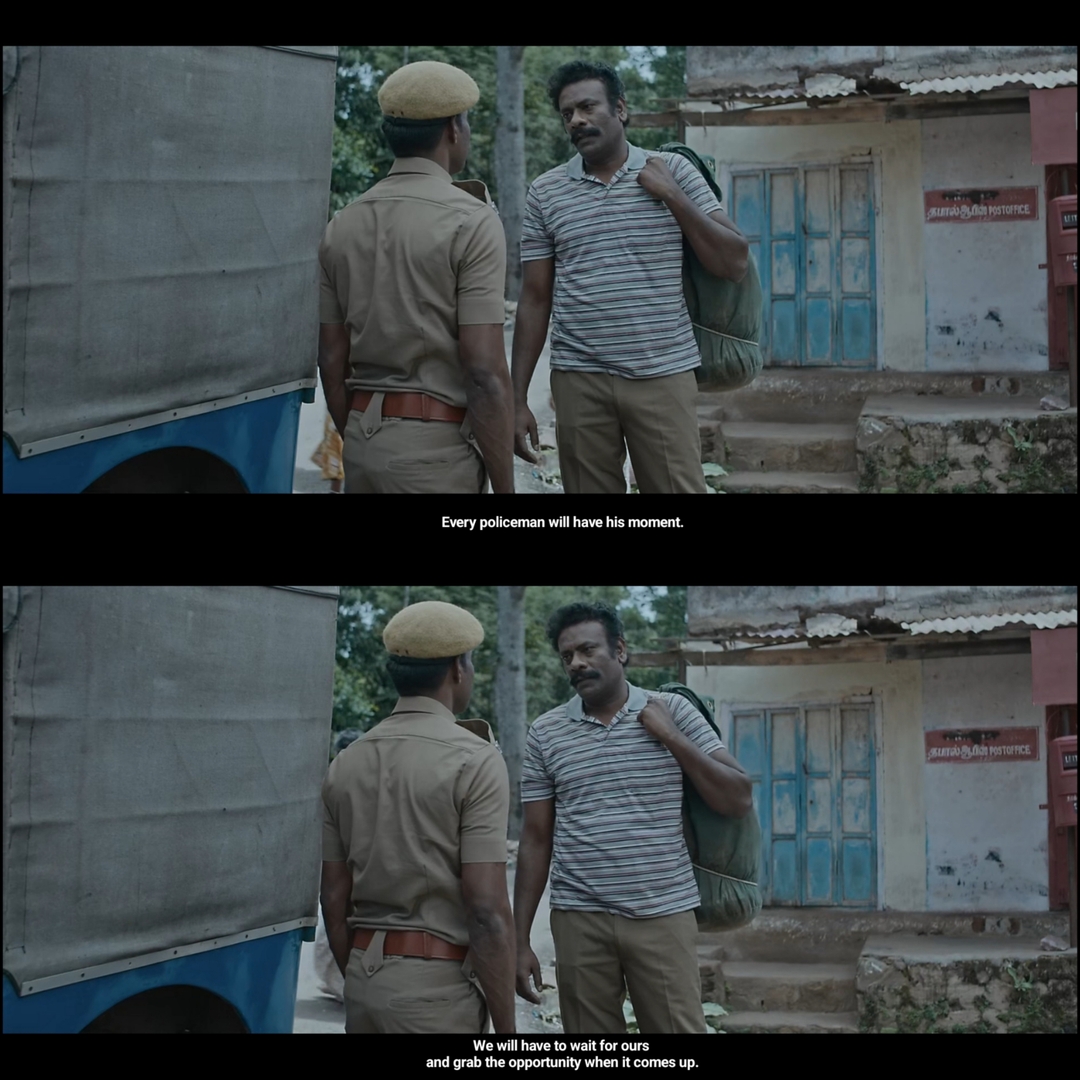 Viduthalai: Part I meme template with Kumaresan (Soori) with  (Tamizh)