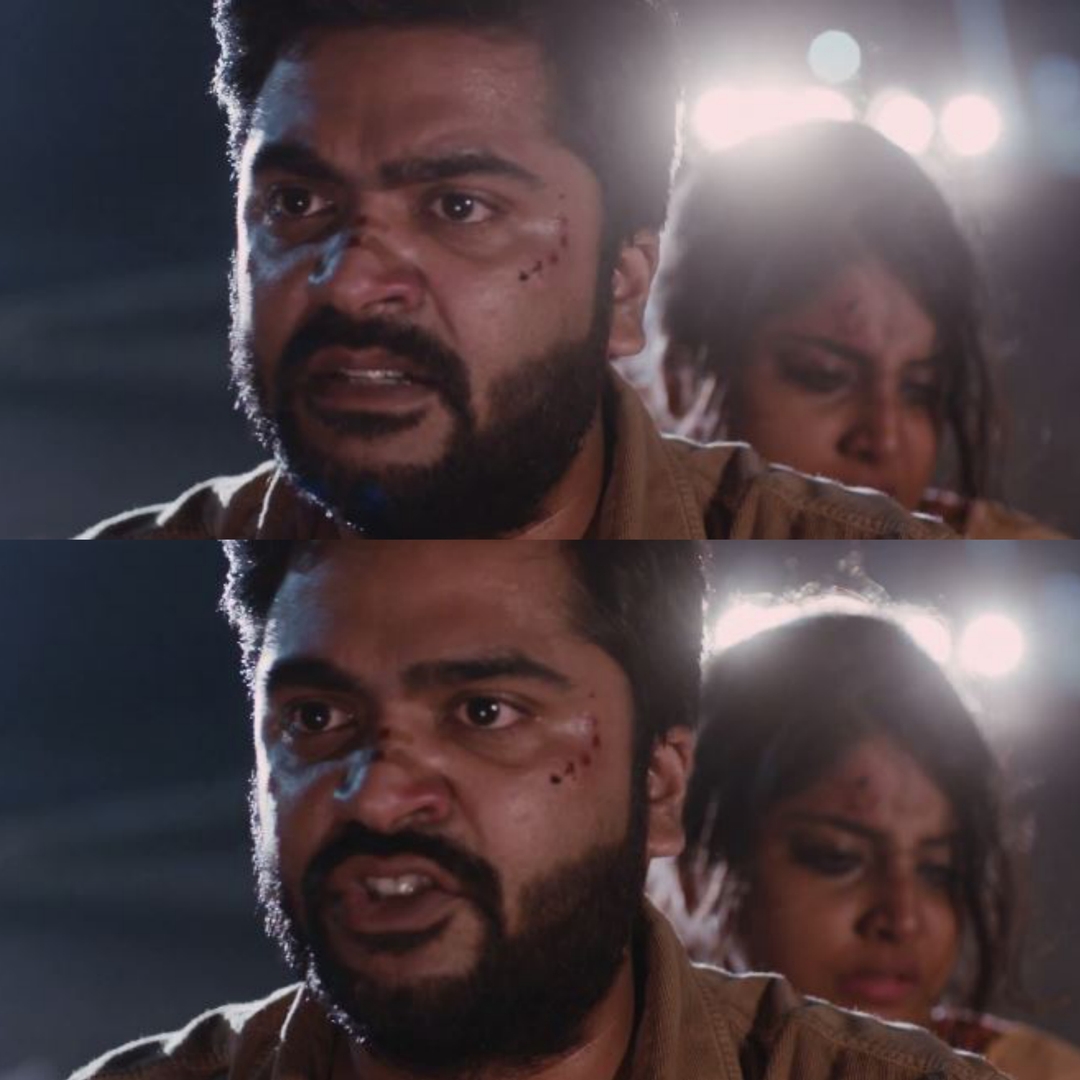 Achcham Yenbadhu Madamaiyada meme template with Rajnikanth (Silambarasan) with Leela (Manjima Mohan)