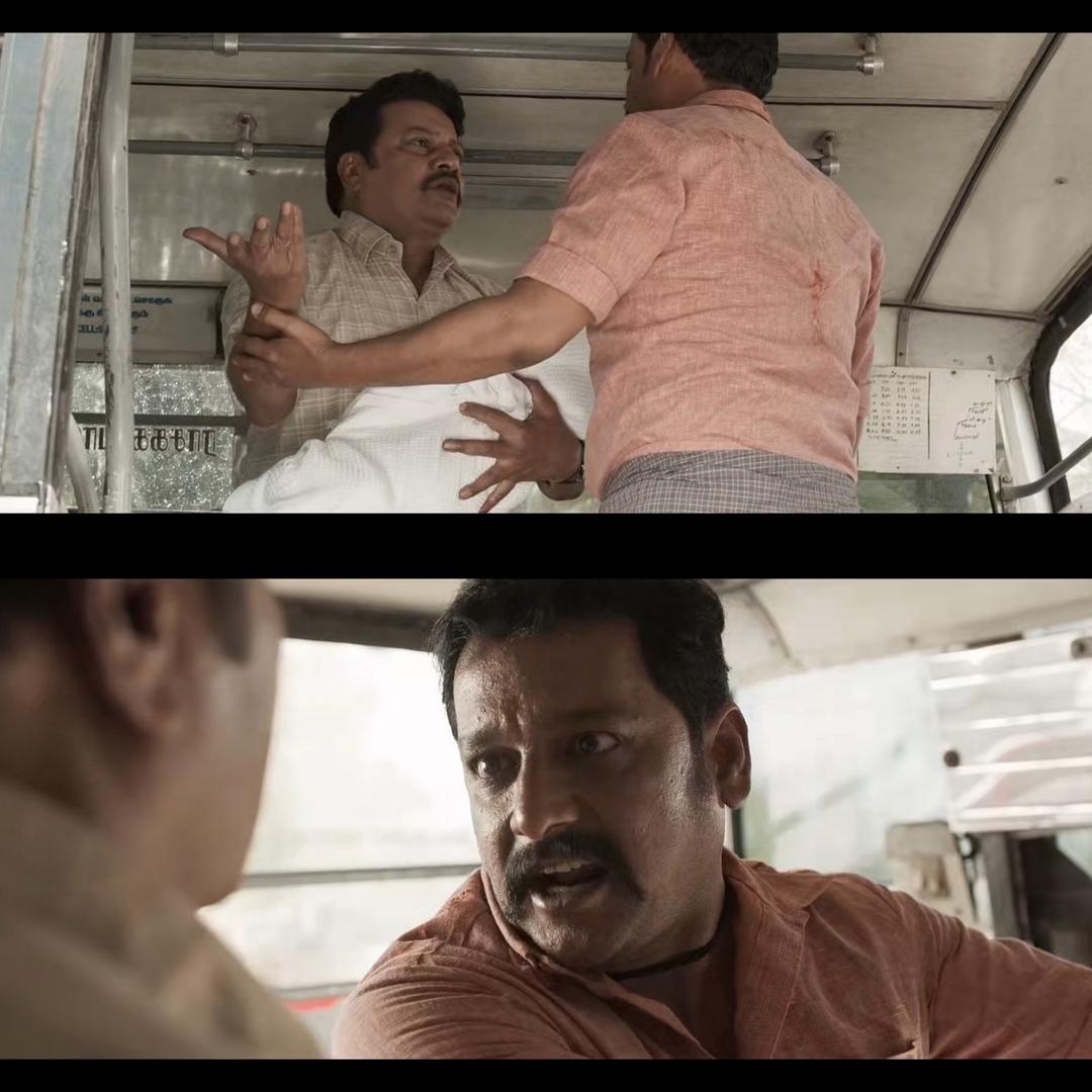 Anbarivu meme template with Pasupathy (Vidharth) with Prakasam (Sai Kumar)