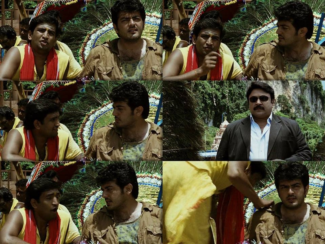 Billa meme template with David Billa / Saravana Velu (Ajith Kumar)