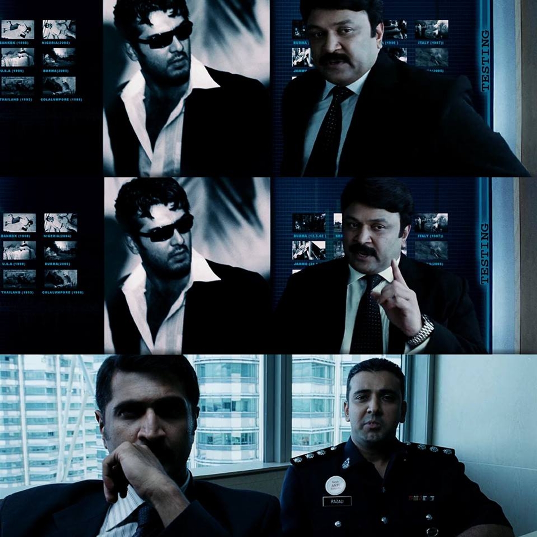 Billa meme template with David Billa / Saravana Velu (Ajith Kumar)