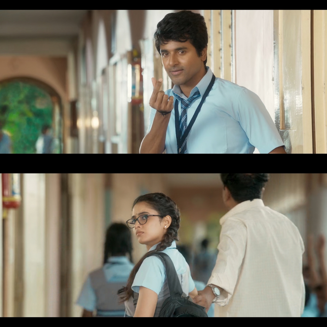 Don meme template with Don/Chakaravarthi (Sivakarthikeyan) with Angayarkanni (Priyanka Arul Mohan)