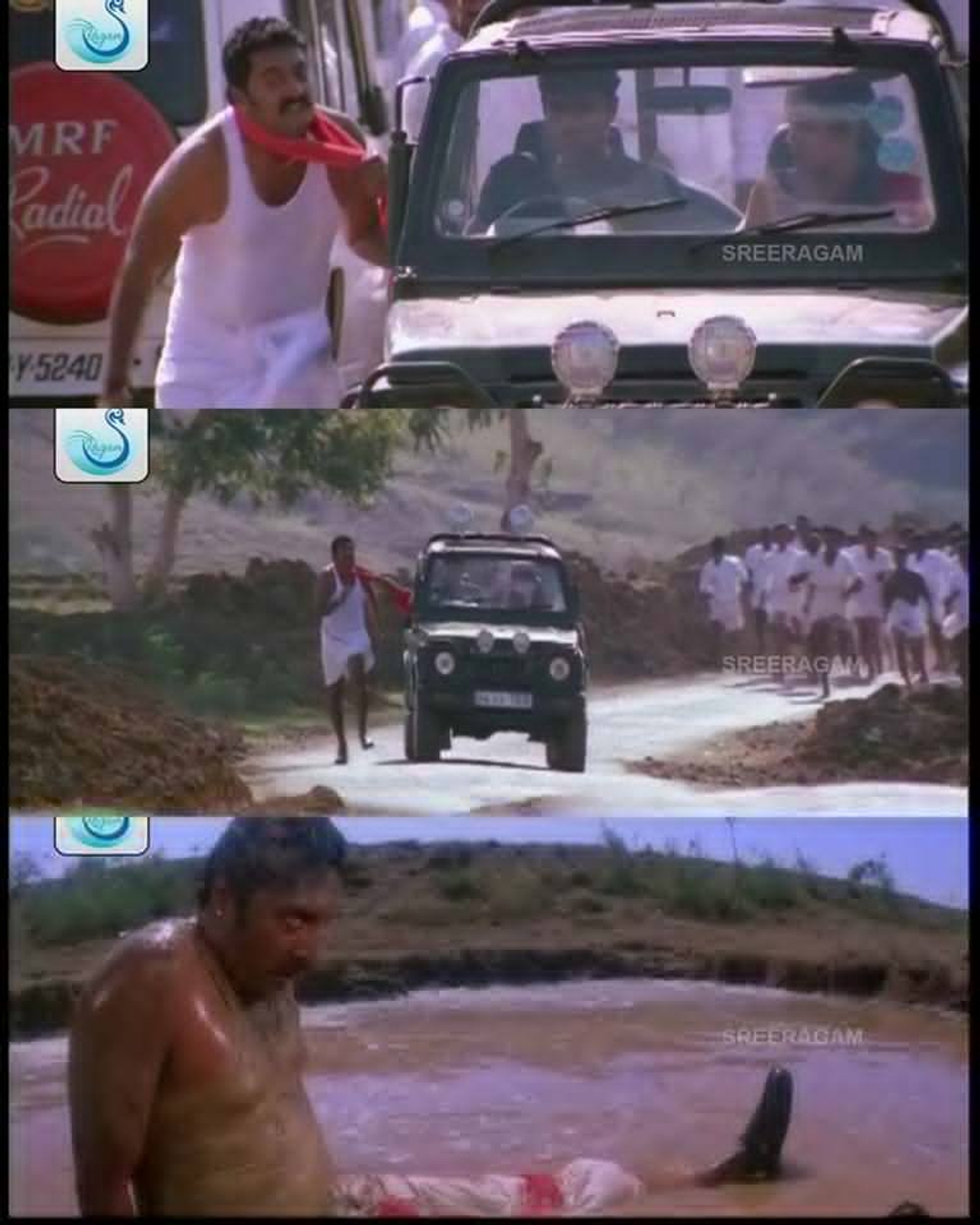 Ghilli meme template with Saravanavelu (Vijay) with Muthupandi (Prakash Raj)