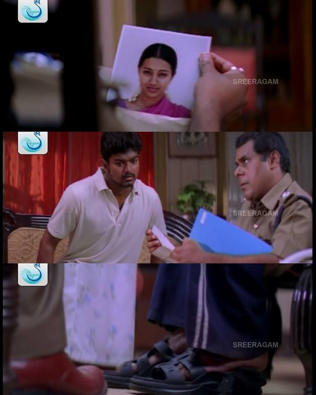 Ghilli meme template with Saravanavelu (Vijay) with Muthupandi (Prakash Raj)