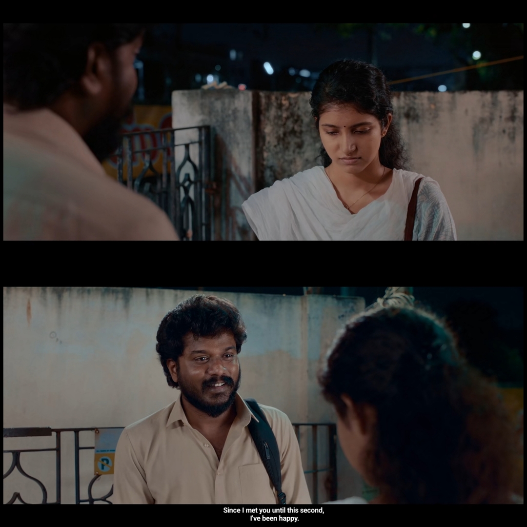 Good Night meme template with Mohan (K. Manikandan) with Anu (Meetha Raghunath)