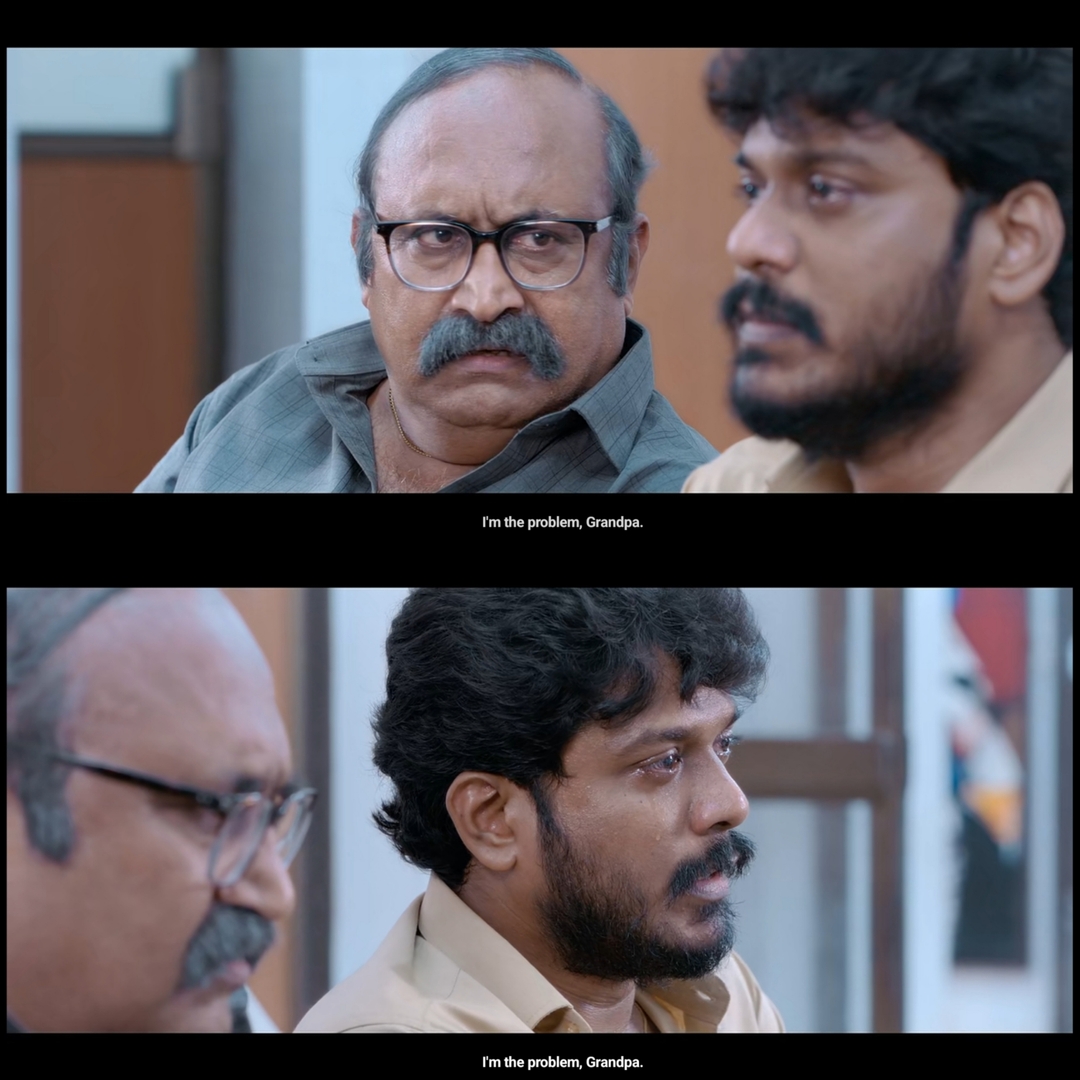 Good Night meme template with Mohan (K. Manikandan) with  (Balaji Sakthivel)