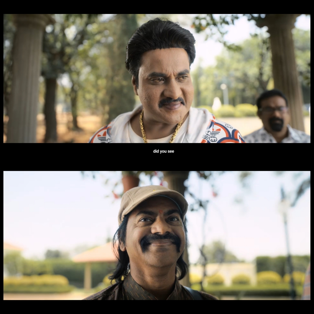 Jailer meme template with "Blast" Mohan (Sunil Varma) with Dhivya Nathan (Redin Kingsley)