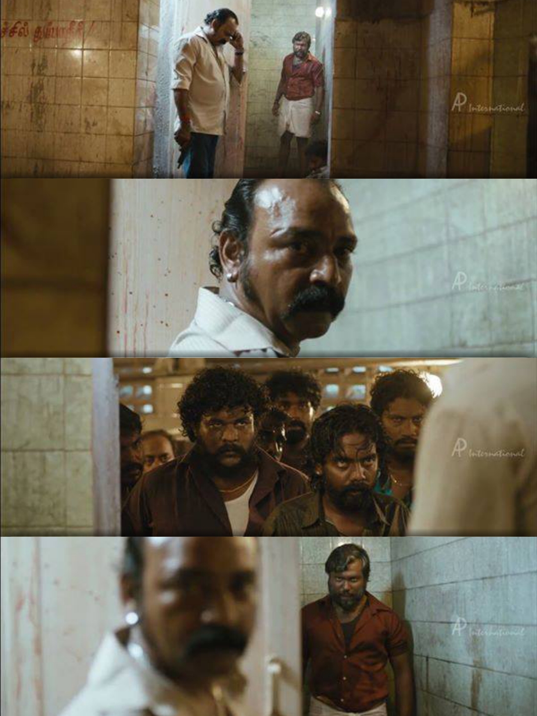 Jigarthanda meme template with "Assault" Sethu (Bobby Simha) with Muthu (Guru Somasundaram)