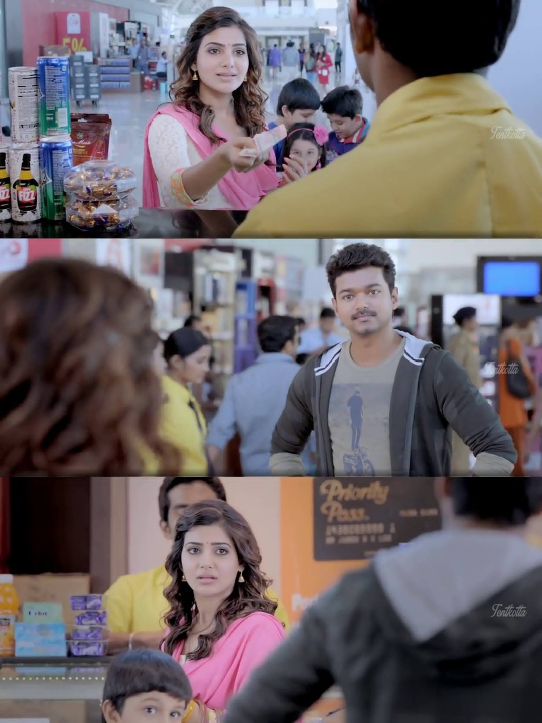 Kaththi meme template with Kathiresan / Jeevanandham (Vijay)