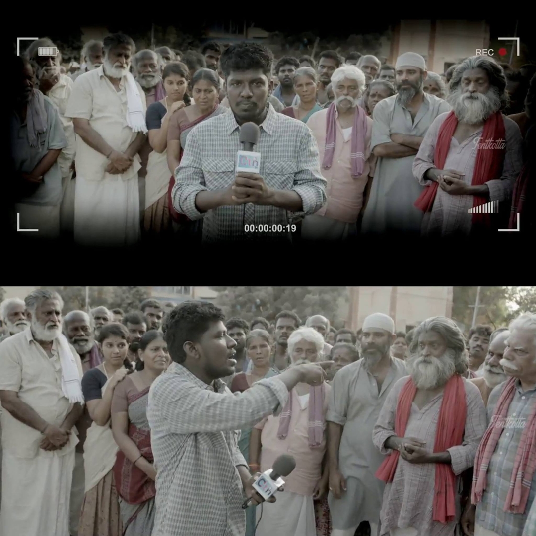 Kaththi meme template with Kathiresan / Jeevanandham (Vijay)