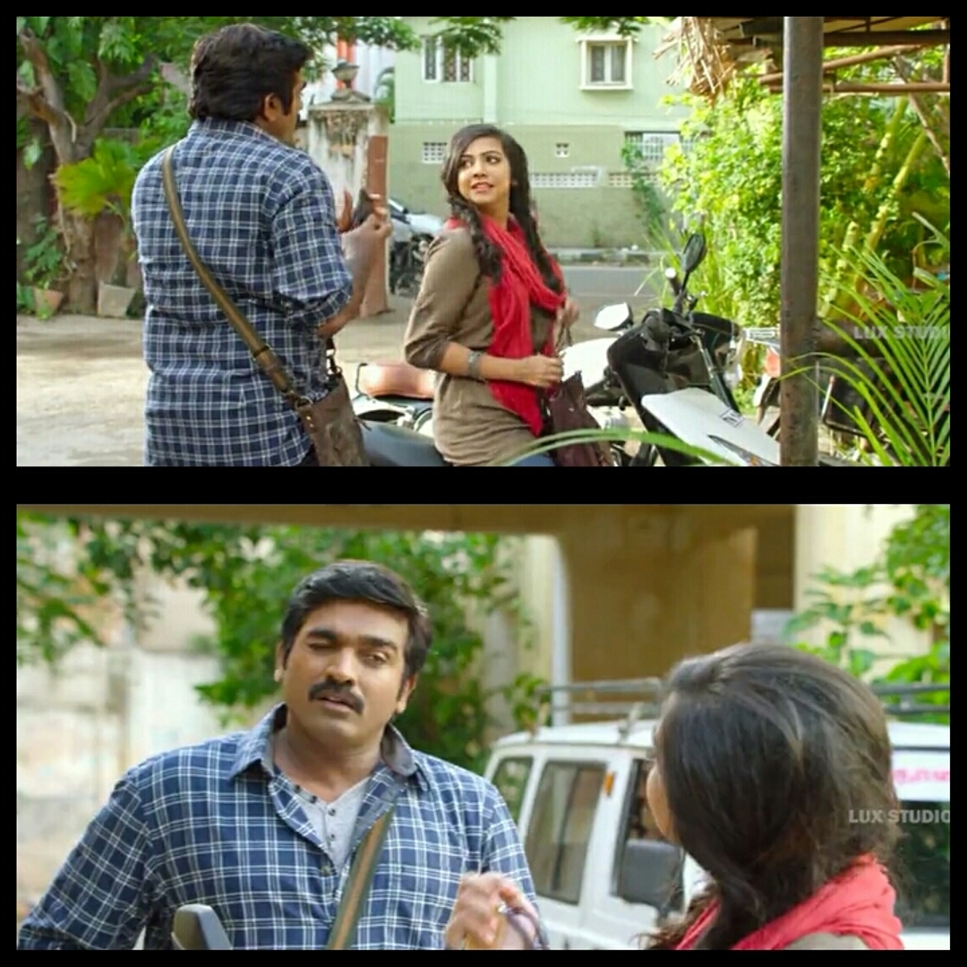 Kavan meme template with Tilak (Vijay Sethupathi) with Malar (Madonna Sebastian)