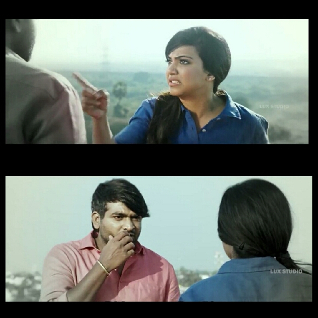 Kavan meme template with Tilak (Vijay Sethupathi) with Malar (Madonna Sebastian)