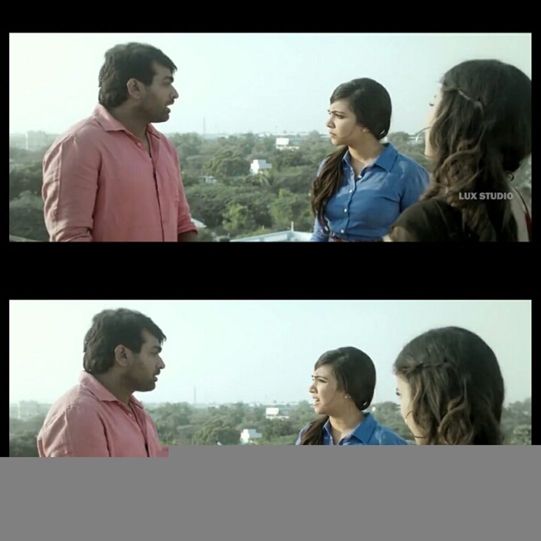 Kavan meme template with Tilak (Vijay Sethupathi) with Malar (Madonna Sebastian)