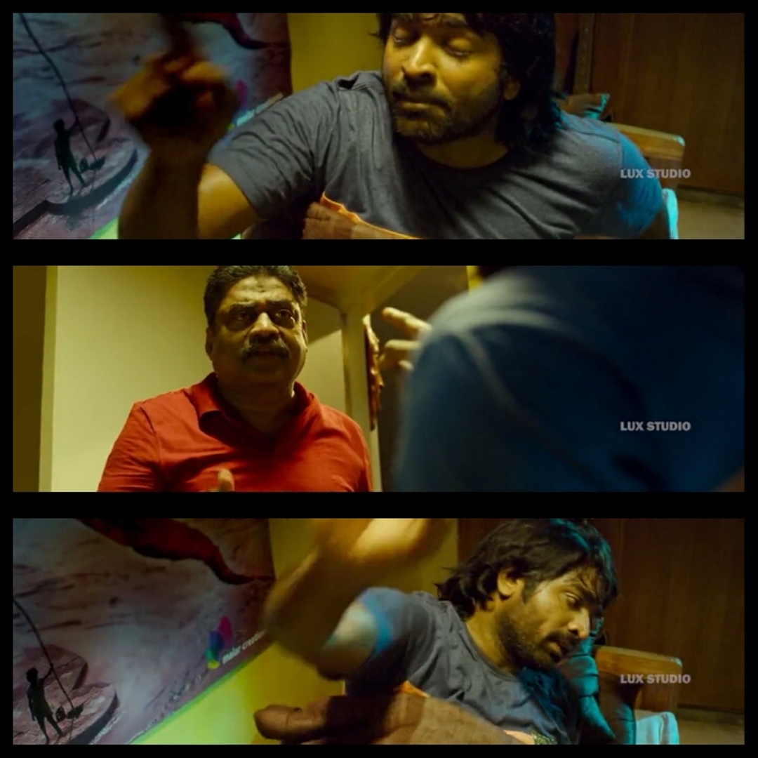 Kavan meme template with Tilak (Vijay Sethupathi) with Malar (Madonna Sebastian)