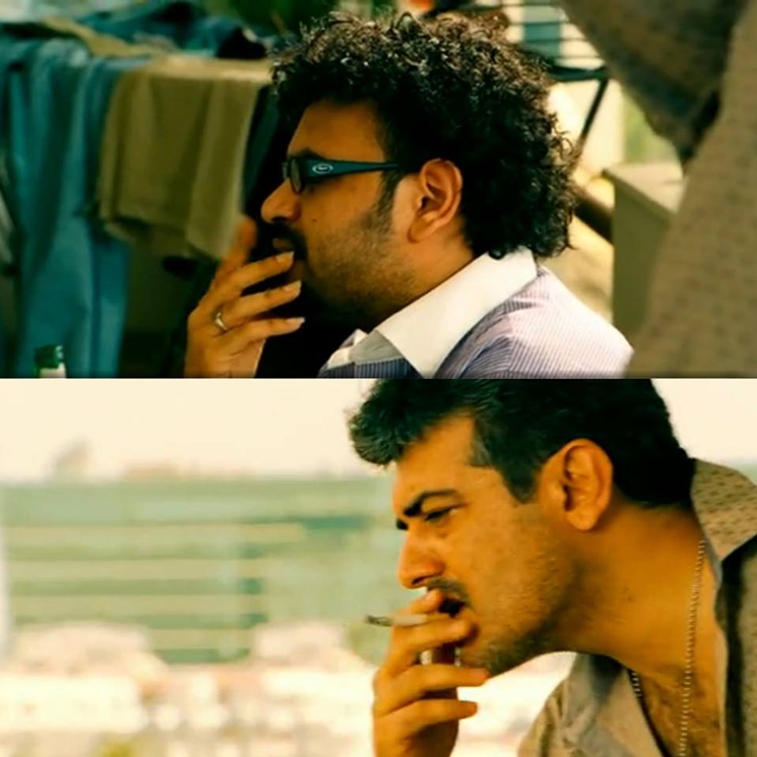 Mankatha meme template with Vinayak Mahadevan (Ajith Kumar)