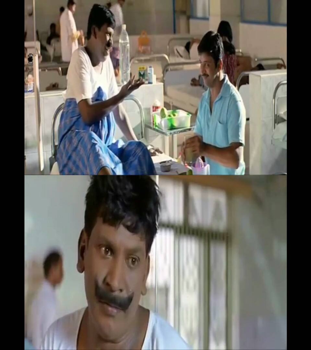 Marudhamalai meme template with Encounter Ekambaram (Vadivelu) with Marudhamalai (Arjun Sarja)