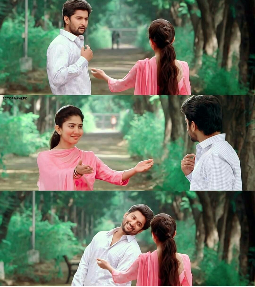 M.C.A meme template with Nani (Nani) with Pallavi aka Chinni (Sai Pallavi)