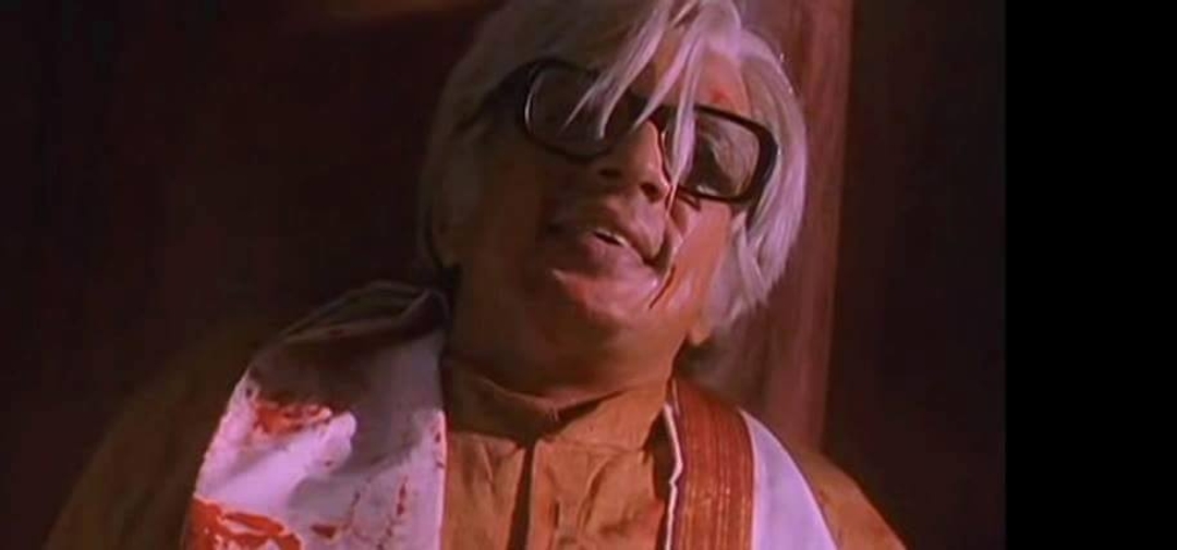 Mudhalvan meme template with Chief Minister Aranganathan (Raghuvaran)