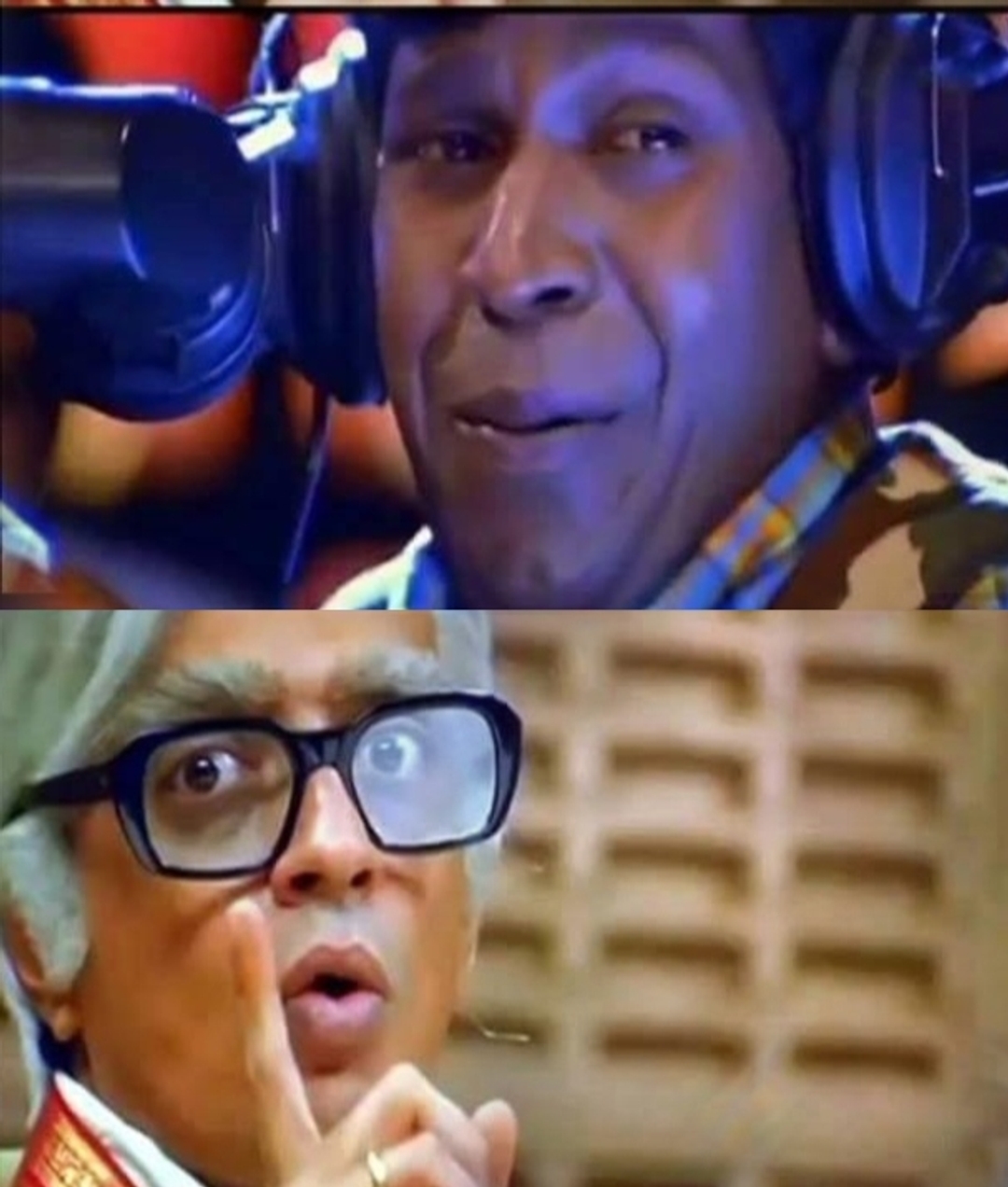 Mudhalvan meme template with Palavesham (Vadivelu) with Chief Minister Aranganathan (Raghuvaran)