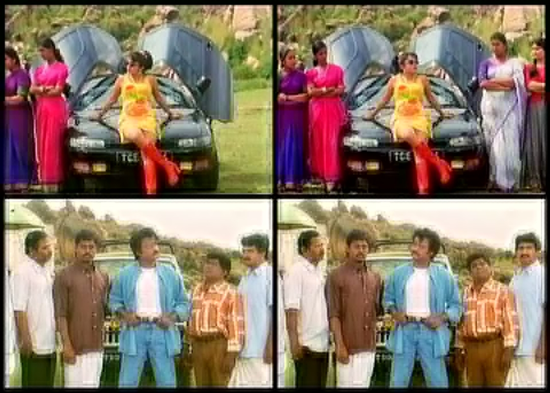 Padayappa meme template with Azhagesan (Senthil) with Padayappa (Rajinikanth)