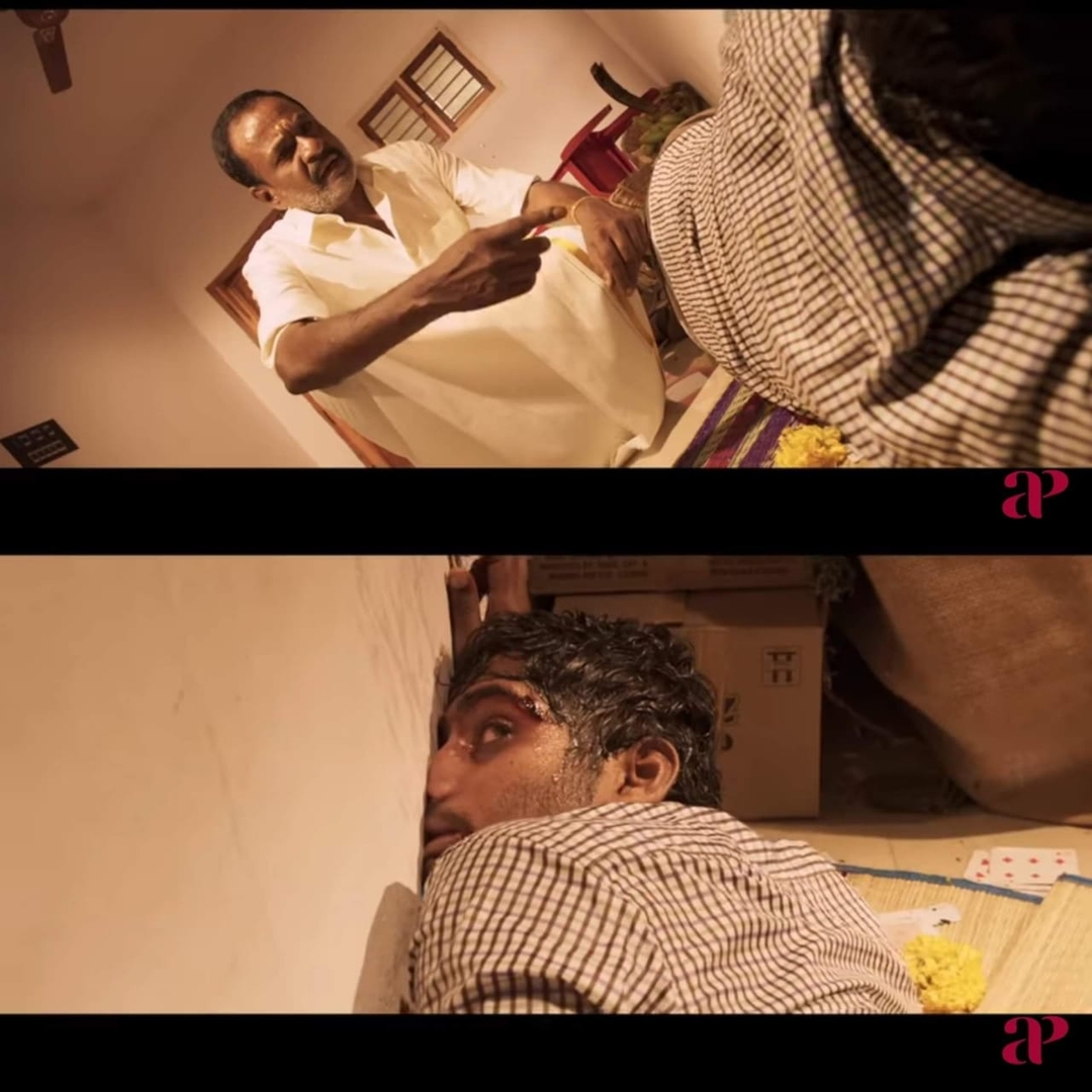 Pariyerum Perumal meme template with Pariyerum Perumal (Kathir) with Jothi Mahalakshmi's Father (G. Marimuthu)