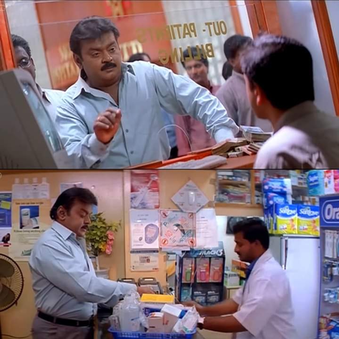 Ramanaa meme template with Ramana (Vijayakanth)