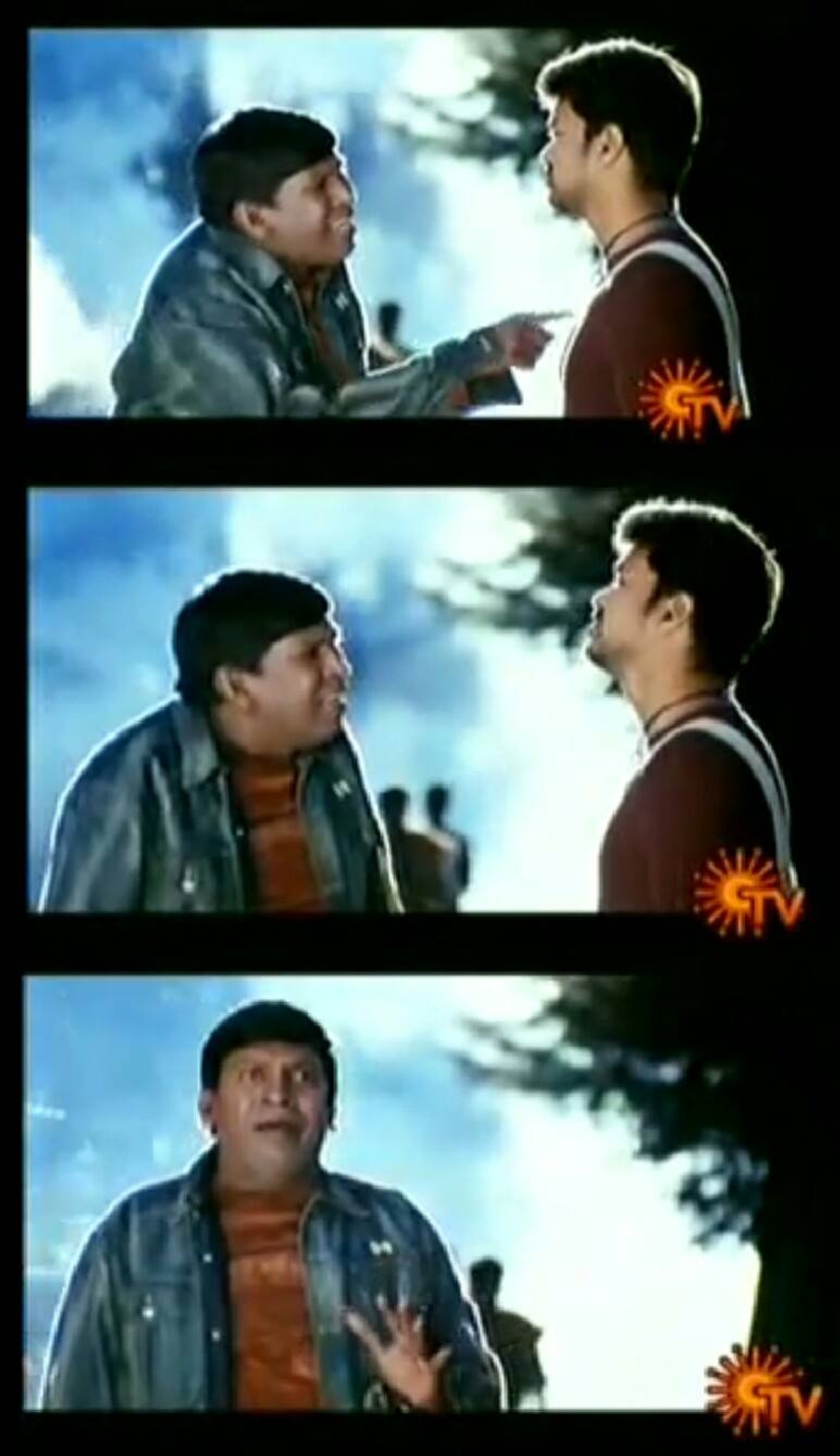 Sachein meme template with Ayyasamy (Arnold) (Vadivelu) with Sachin (Vijay)