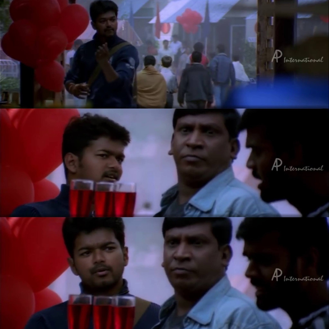 Sachein meme template with Ayyasamy (Arnold) (Vadivelu) with Sachin (Vijay)