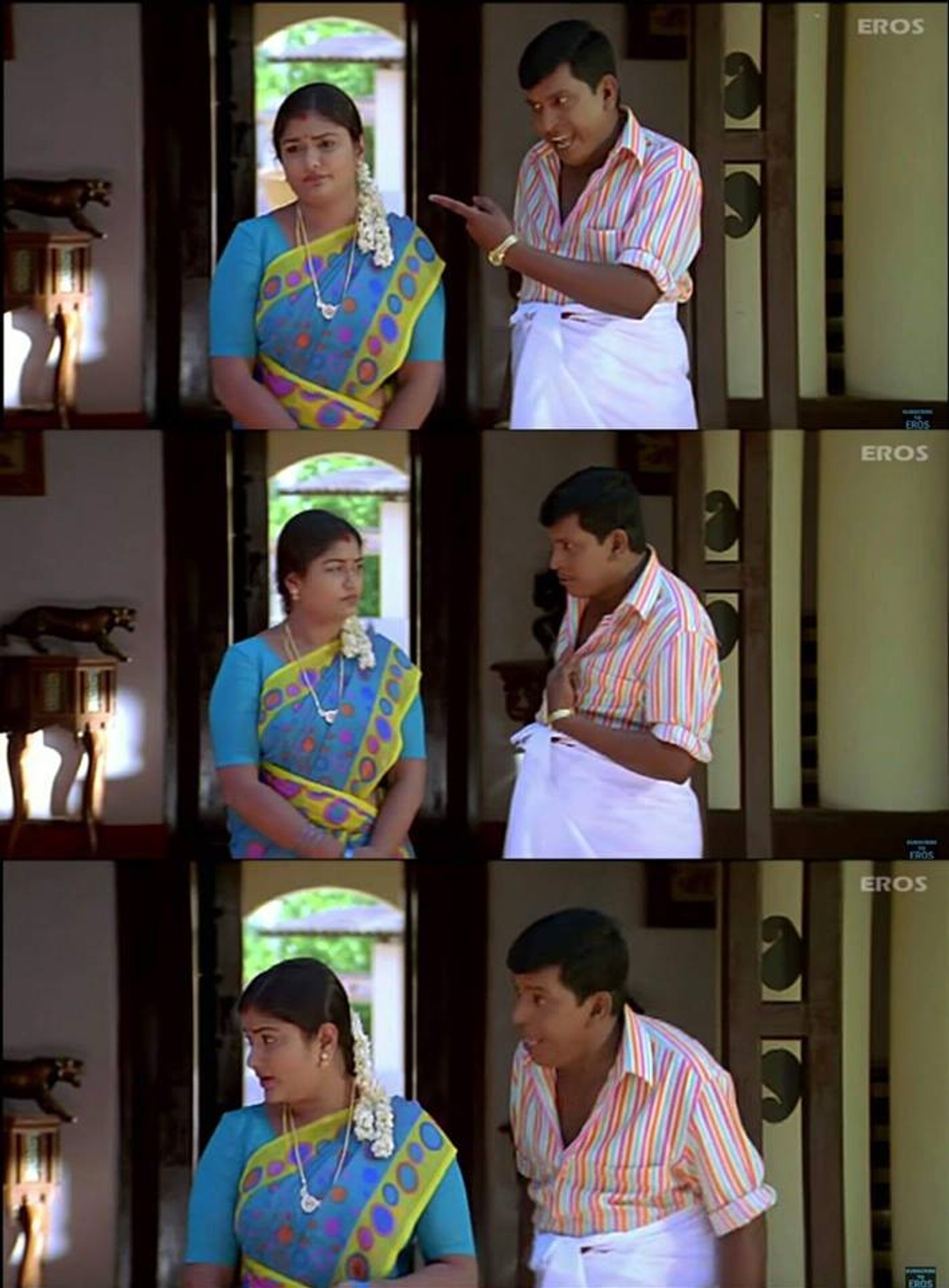 Sillunu Oru Kaadhal meme template with Comedian (Vadivelu)