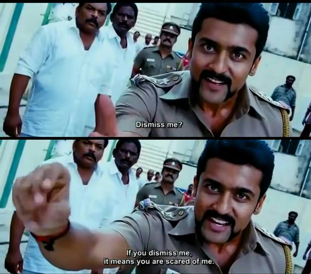 Singam meme template with Durai Singam (Suriya)