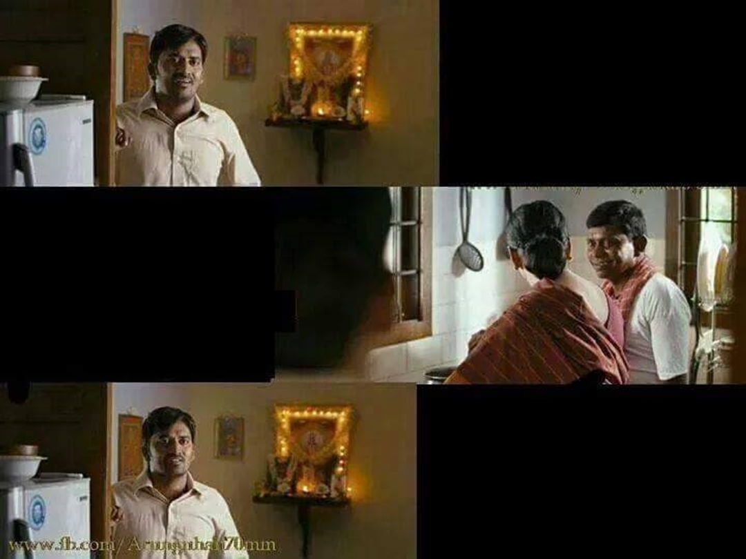 Soodhu Kavvum meme template with Arumai Pragasam (Karunakaran)