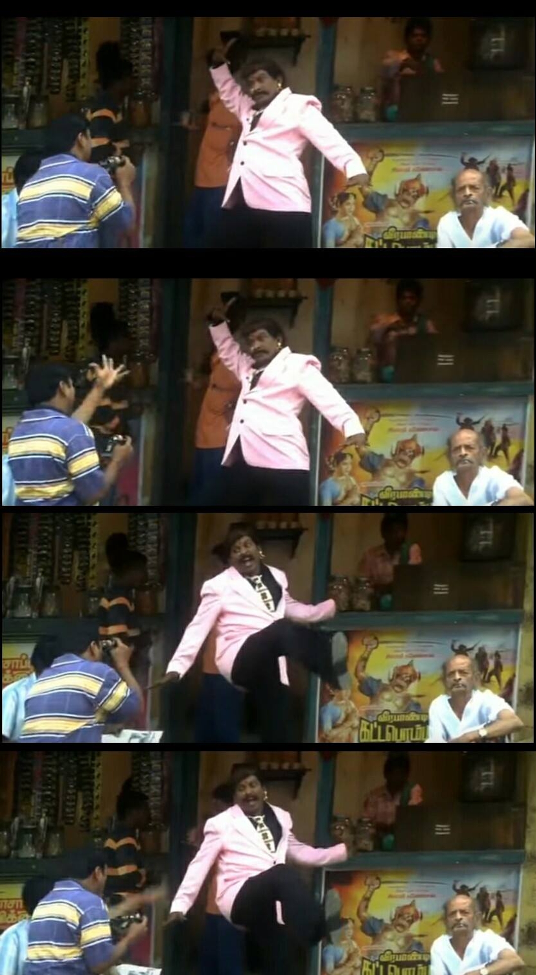 Thalai Nagaram meme template with Naai Sekar (Vadivelu) with  (Mayilsamy)