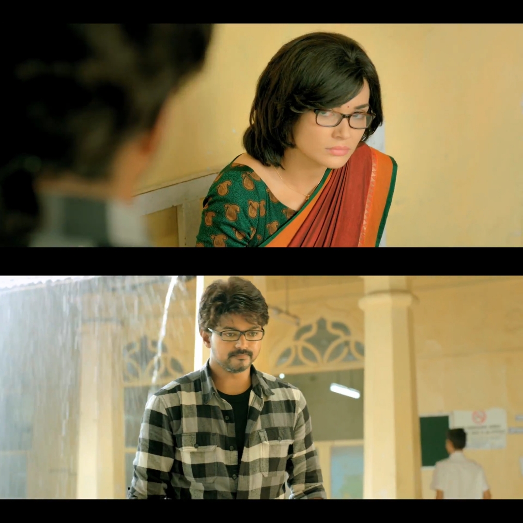 Theri meme template with Joseph Kuruvilla/Vijay Kumar/ Dharmeshwar (Vijay) with Annie (Amy Jackson)