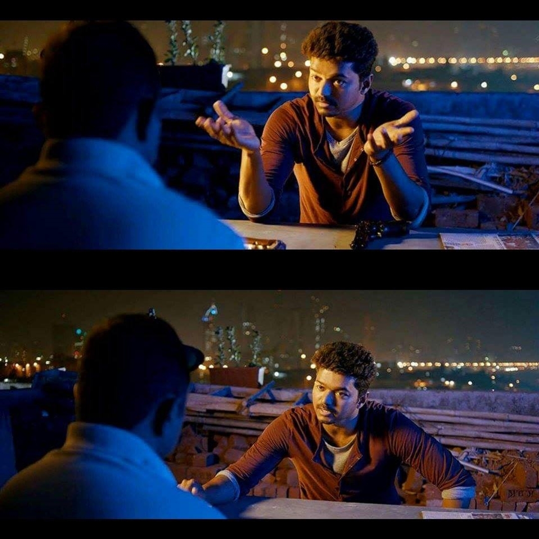 Thuppakki meme template with Jagadish (Vijay)