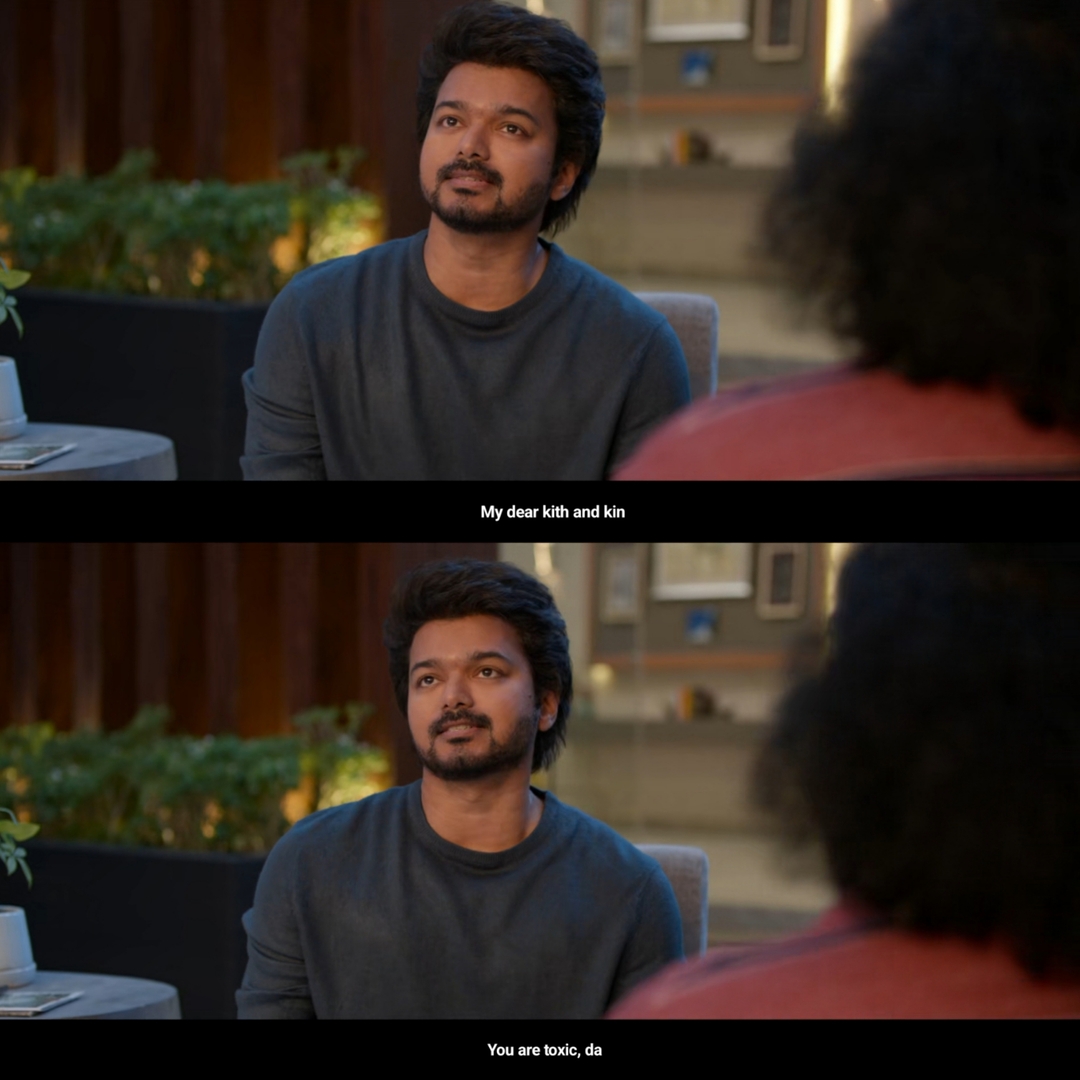 Varisu meme template with Vijay Rajendran (Vijay)