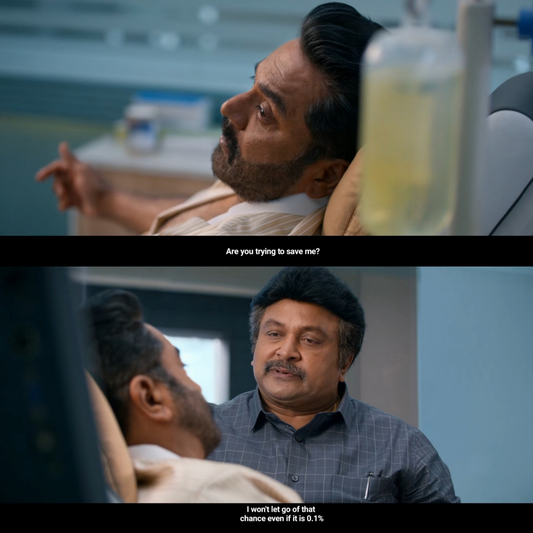 Varisu meme template with Rajendran Palanisamy (R. Sarathkumar) with Dr. Anand Padmanaban (Prabhu)