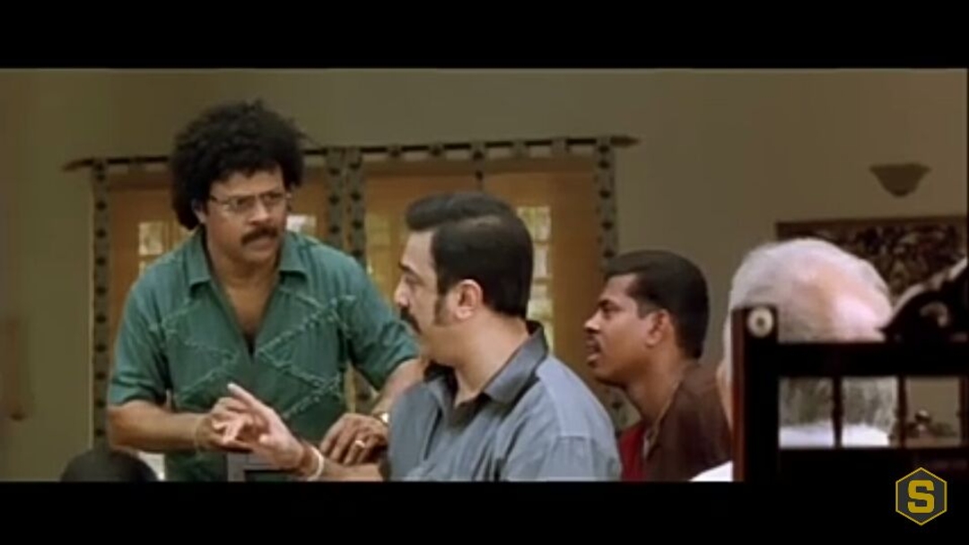 Vasool Raja MBBS meme template with Dr. Vishwanathan (Prakash Raj) with Rajaraman Venkatraman (Vasool Raja) (Kamal Haasan)