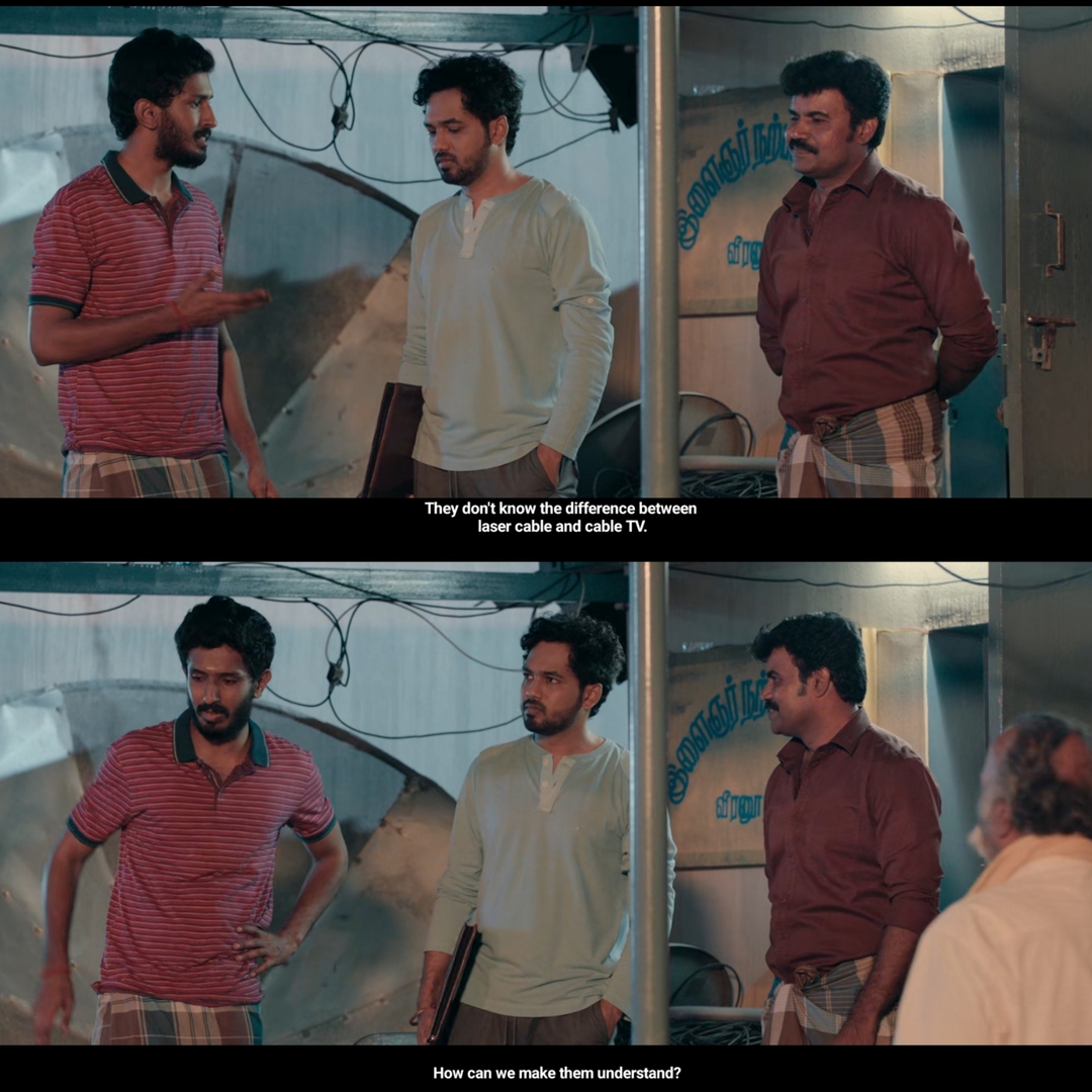 Veeran meme template with Kumaran / Veeran (HipHop Tamizha Adhi) with Sakkarai (Sassi Selvaraj)