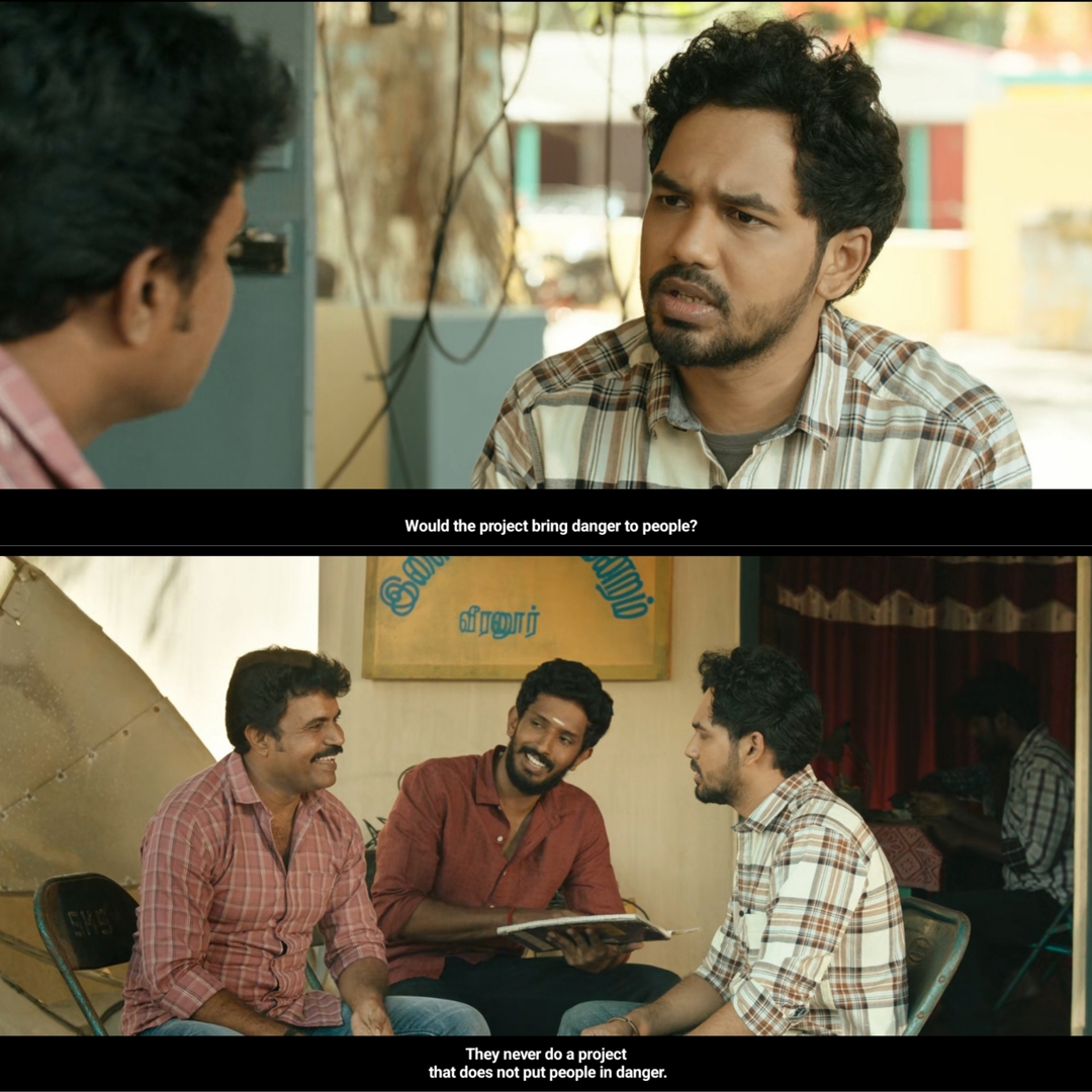 Veeran meme template with Kumaran / Veeran (HipHop Tamizha Adhi) with Sakkarai (Sassi Selvaraj)