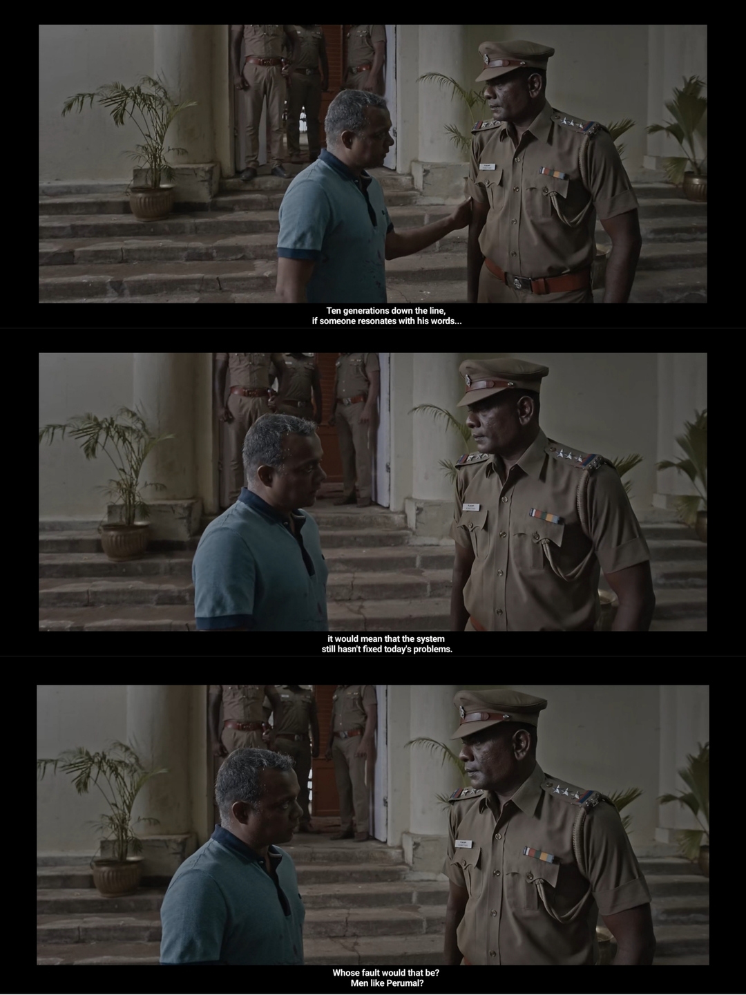 Viduthalai: Part I meme template with Amudhan (Tamizh) with Sunil Menon (Gautham Vasudev Menon)