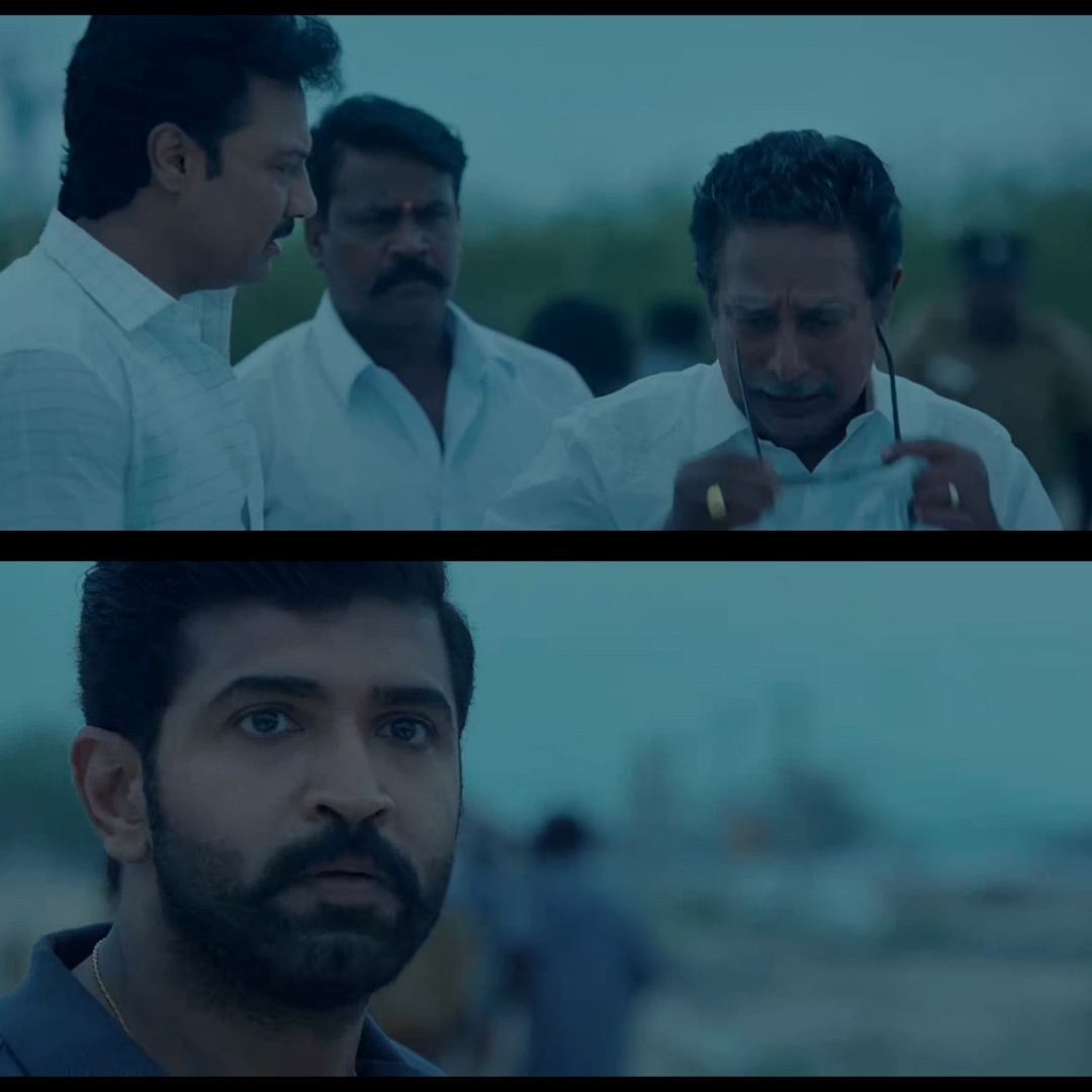 Yaanai meme template with  (Arun Vijay) with  (Rajesh)