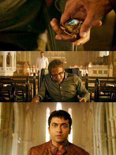 24 meme template with Sethuraman, Athreya and Manikandan (Suriya) with Sathyabama (Samantha Ruth Prabhu)