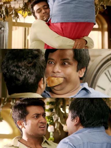 24 meme template with Sethuraman, Athreya and Manikandan (Suriya) with Sathyabama (Samantha Ruth Prabhu)