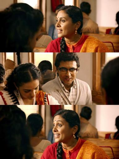 24 meme template with Sethuraman, Athreya and Manikandan (Suriya) with Sathyabama (Samantha Ruth Prabhu)