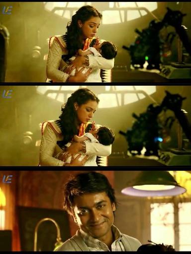 24 meme template with Sethuraman, Athreya and Manikandan (Suriya) with Sathyabama (Samantha Ruth Prabhu)