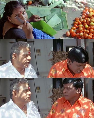 Aanai meme template with  (Vadivelu) with  (Delhi Ganesh)