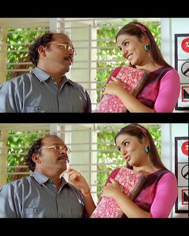 Aanai meme template with  (Arjun Sarja) with  (Namitha)