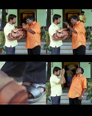 Aanai meme template with  (Arjun Sarja) with  (Manoj K Jayan)