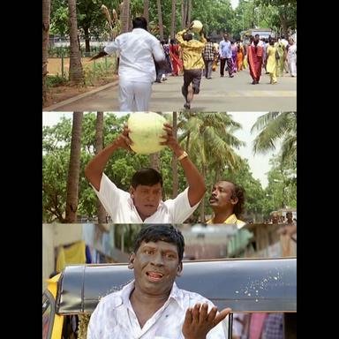 Aanai meme template with  (Vadivelu)